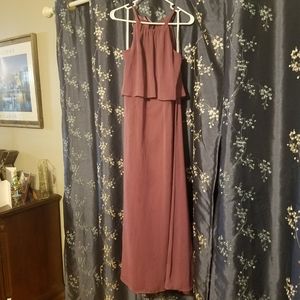 Chiffon floor length dress